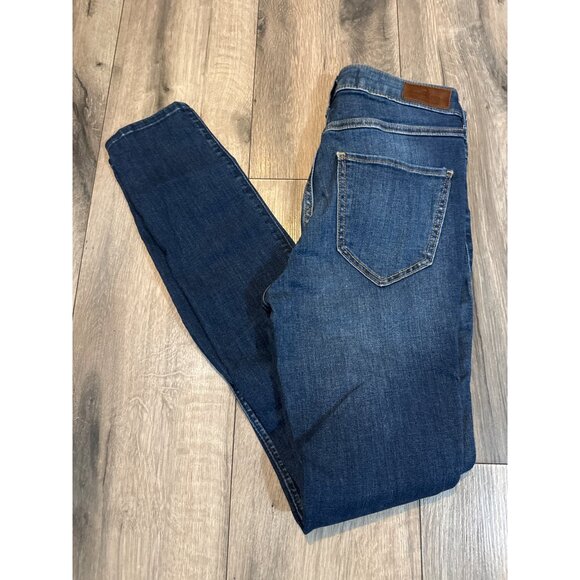 Hollister Womens High-Rise Super Skinny Jeans W26 L30 Distressed Denim Dark Wash - Picture 7 of 7